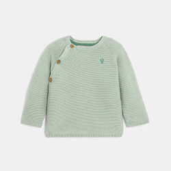 كنزة تريكو بلون أخضر لحديثي الولادة